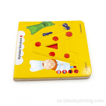 Anpassad tryckbild Engelsk inlärningsbok för barn, billig målarbok för boktur för barn